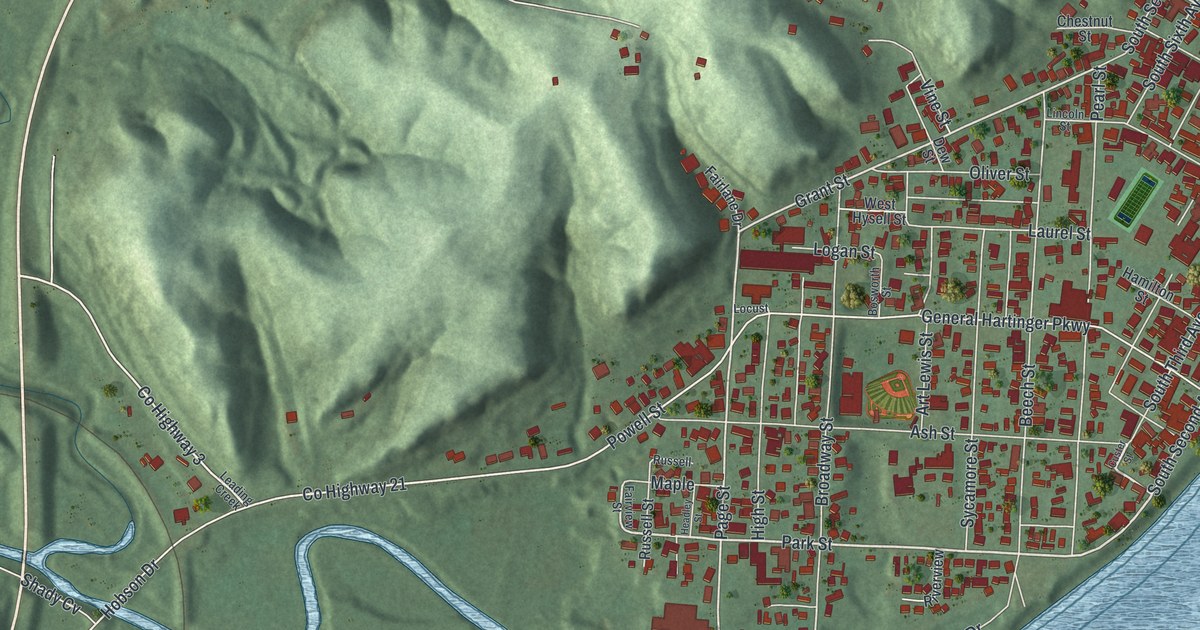 Map of Middleport, Ohio in 2026