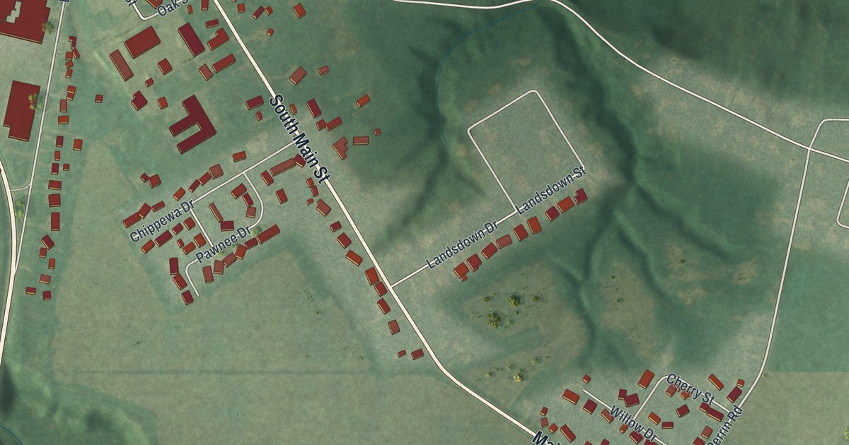 Map of Milan, Ohio in 2026