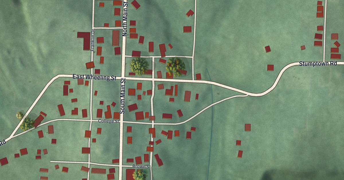 Map of New Athens, Ohio in 2026