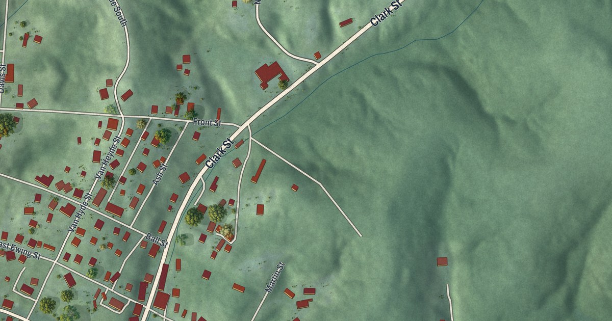 Map of New Straitsville, Ohio in 2026