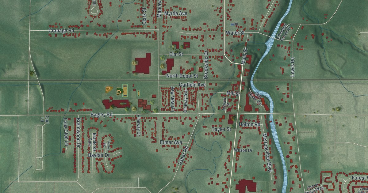 Map of Olmsted Falls, Ohio in 2026
