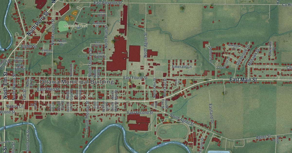 Map of Ottawa, Ohio in 2026
