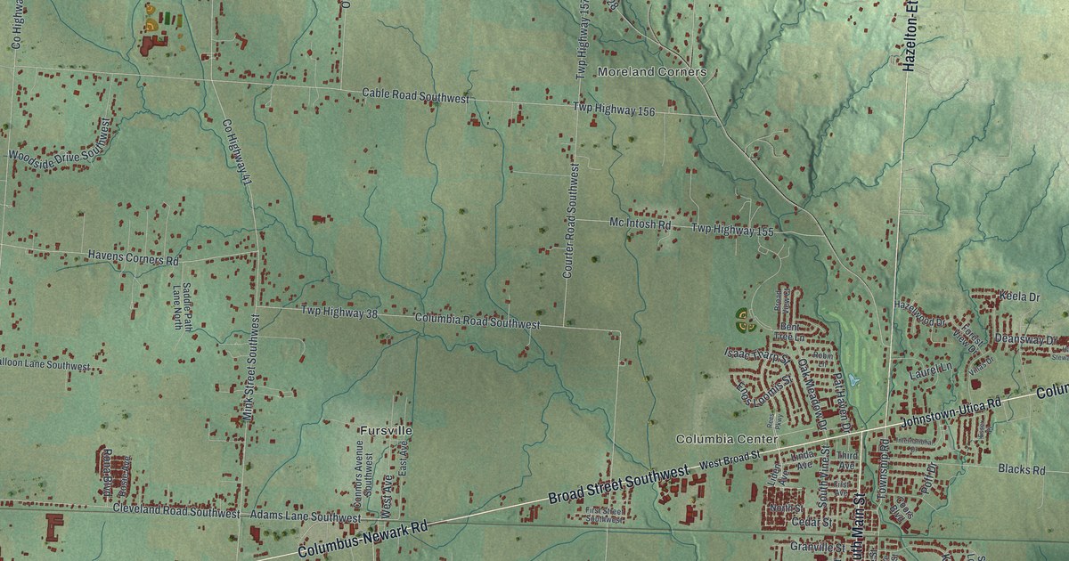 Map of Pataskala, Ohio in 2026