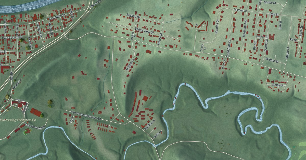 Map of Piketon, Ohio in 2026