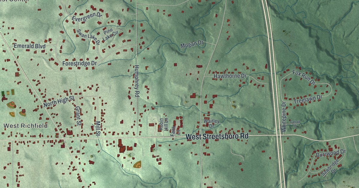 Map of Richfield, Ohio in 2026