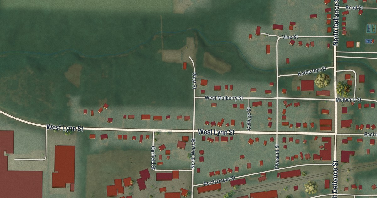 Map of Stryker, Ohio in 2026