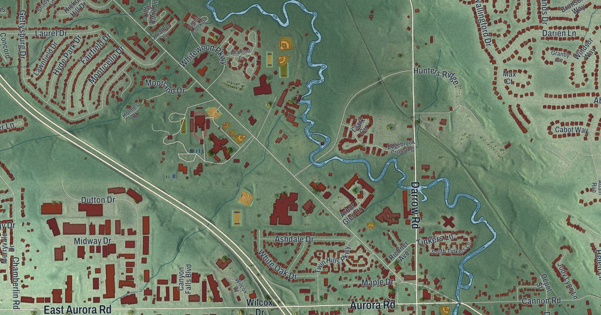 Map of Twinsburg, Ohio in 2026