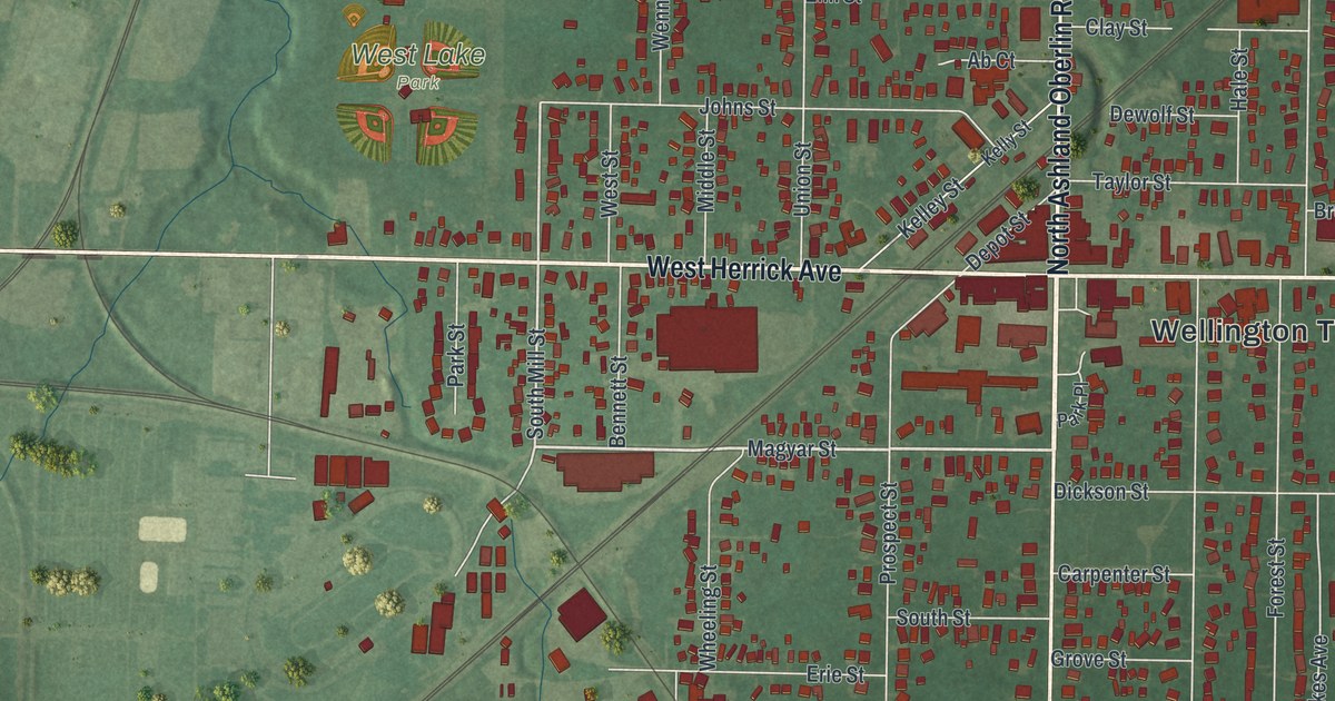 Map of Wellington, Ohio in 2026