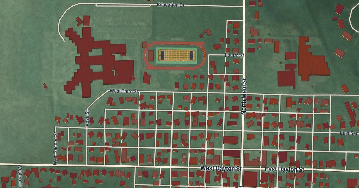 Map of West Alexandria, Ohio in 2026