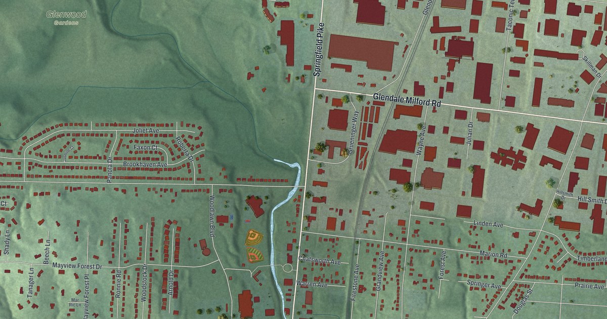 Map of Woodlawn, Ohio in 2026