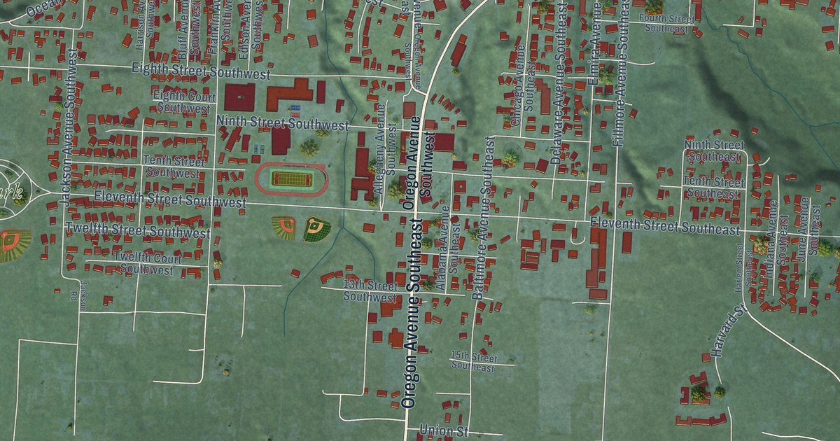 Map of Bandon, Oregon in 2026