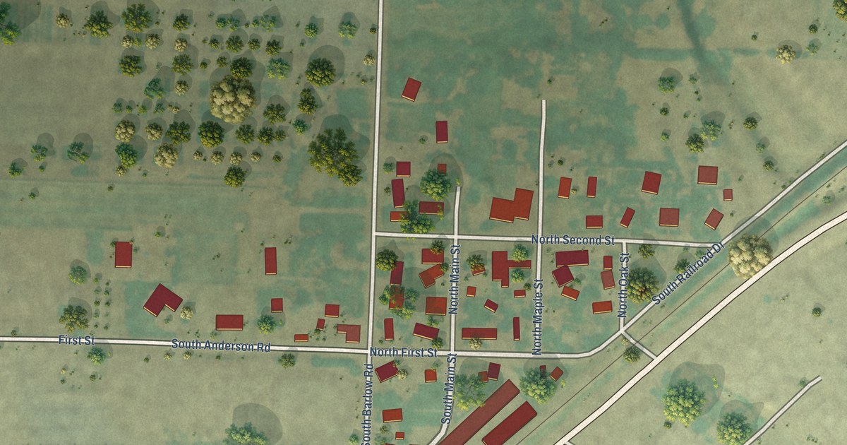 Map of Barlow, Oregon in 2026