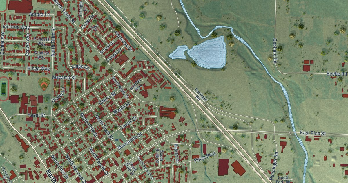 Map of Central Point, Oregon in 2026