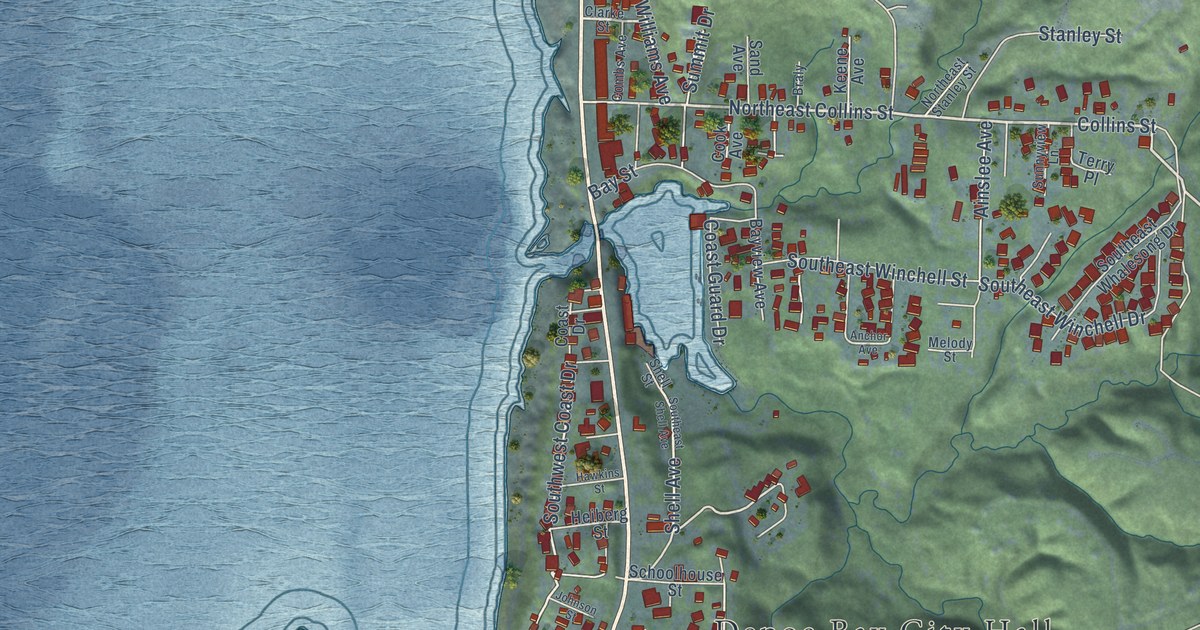 Map of Depoe Bay, Oregon in 2026