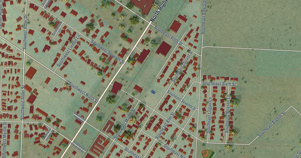Map of Dundee, Oregon in 2026