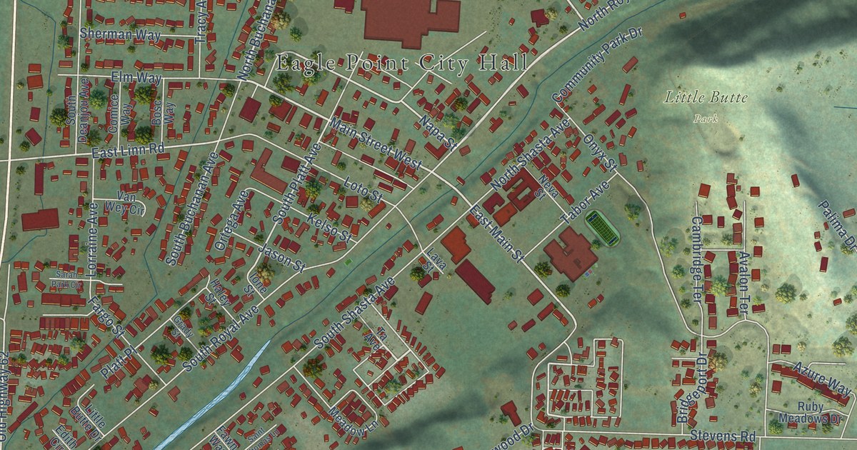 Map of Eagle Point, Oregon in 2026