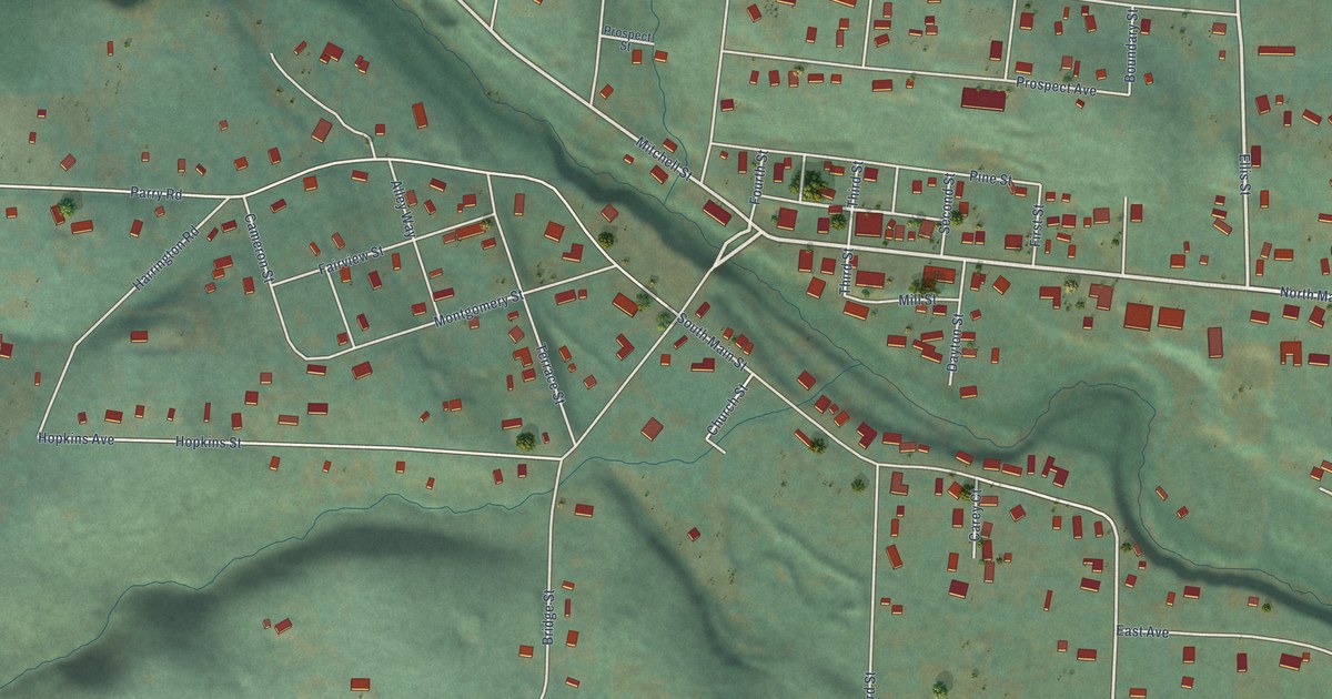 Map of Falls City, Oregon in 2026