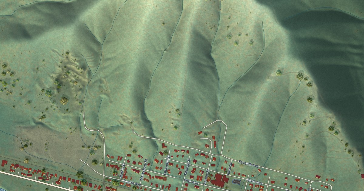 Map of Gold Hill, Oregon in 2026