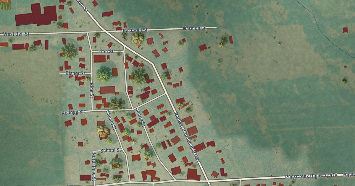 Map of Halfway, Oregon in 2026