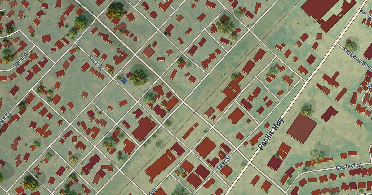 Map of Hubbard, Oregon in 2026