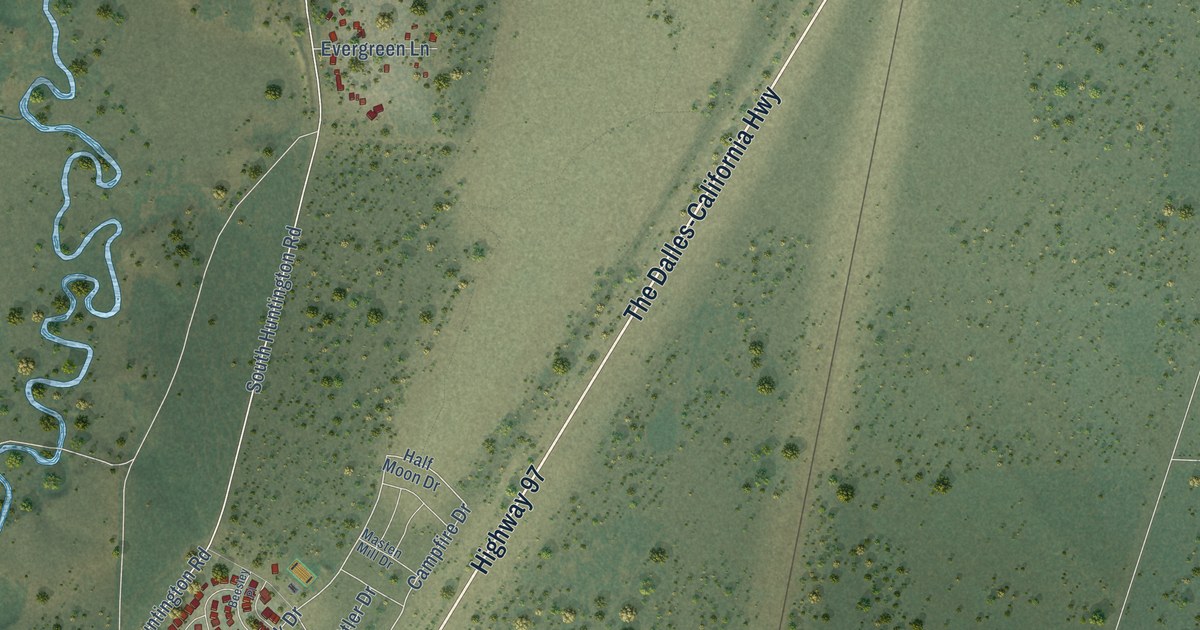 Map of La Pine, Oregon in 2026