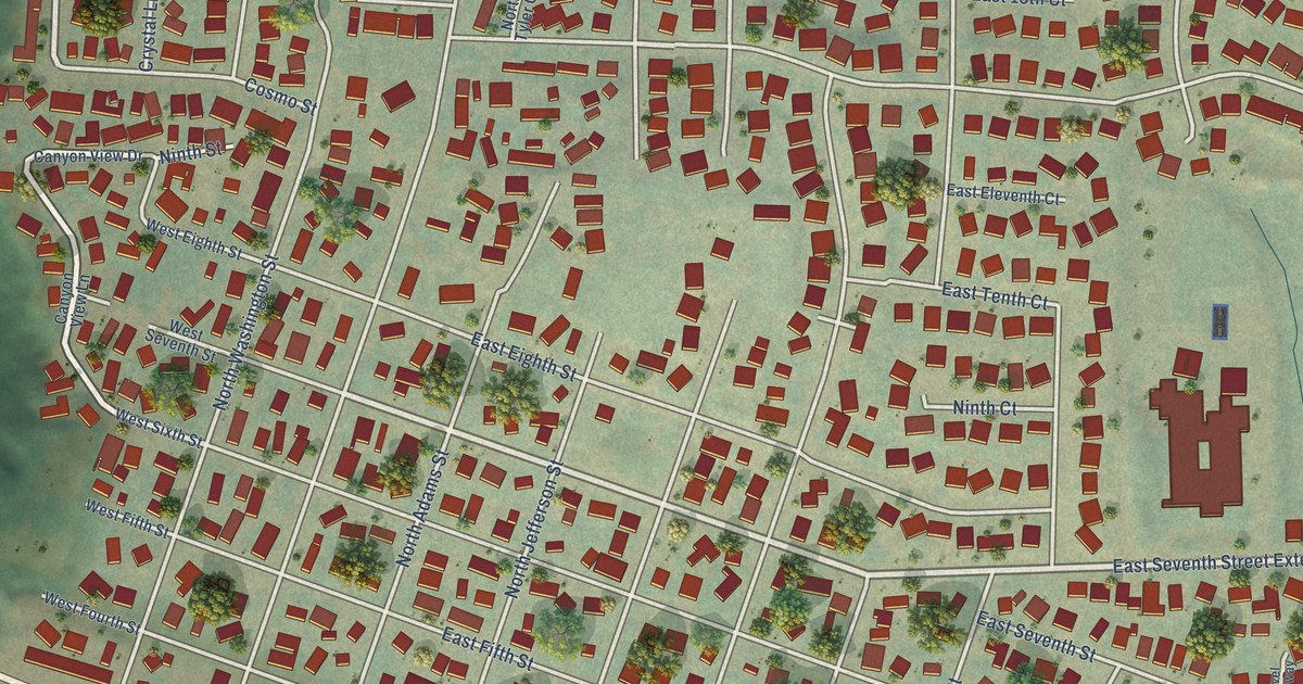 Map of Lafayette, Oregon in 2026
