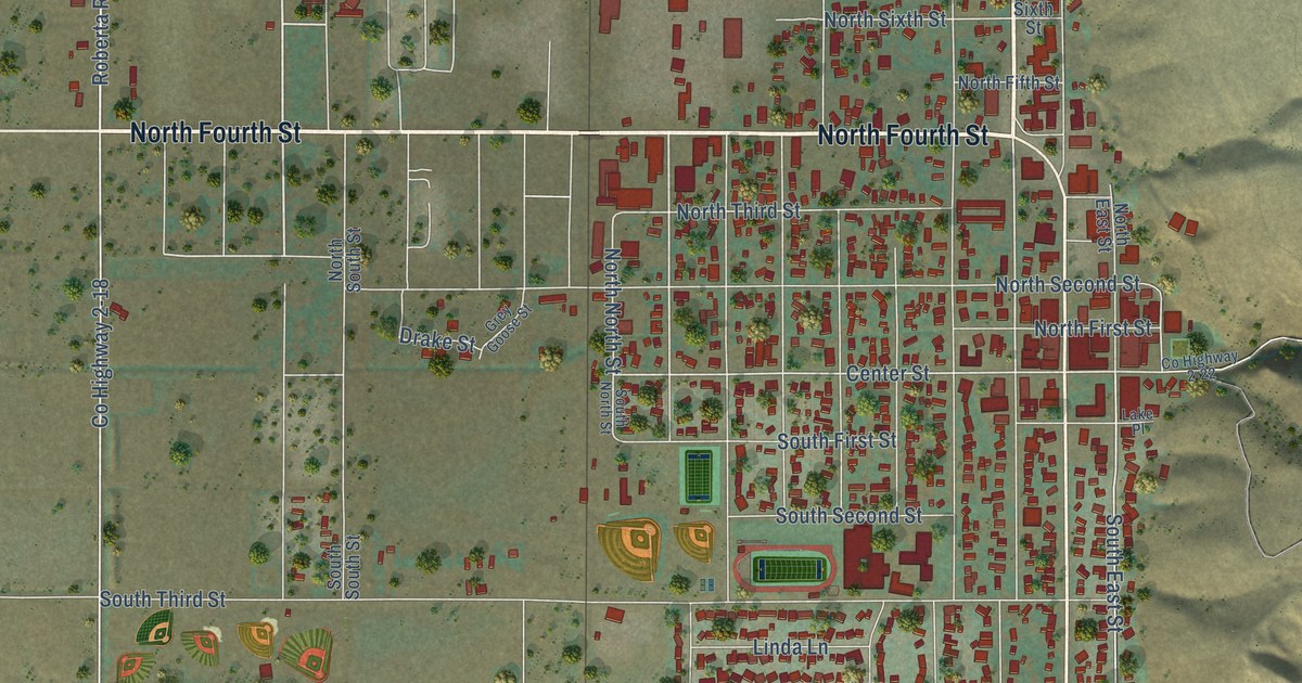Map of Lakeview, Oregon in 2026