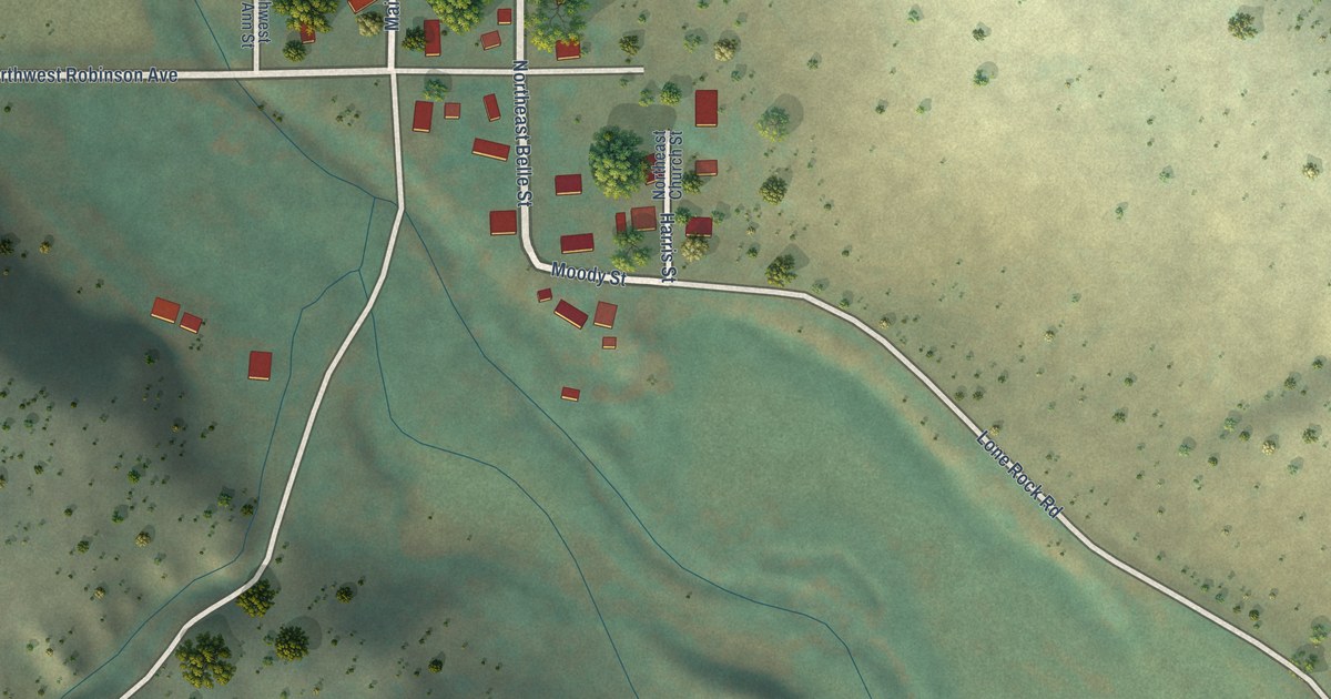 Map of Lonerock, Oregon in 2026
