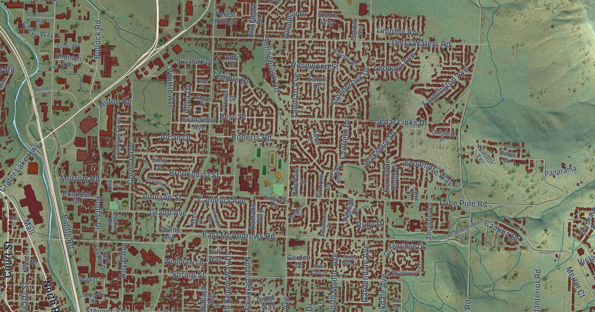 Map of Medford, Oregon in 2026