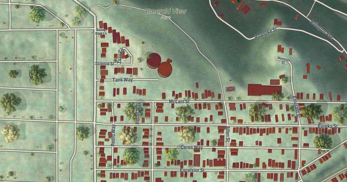 Map of Allentown, Allegheny County, Pennsylvania in 2026