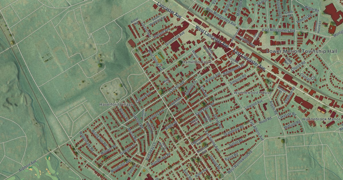 Map of Ardmore, Pennsylvania in 2026