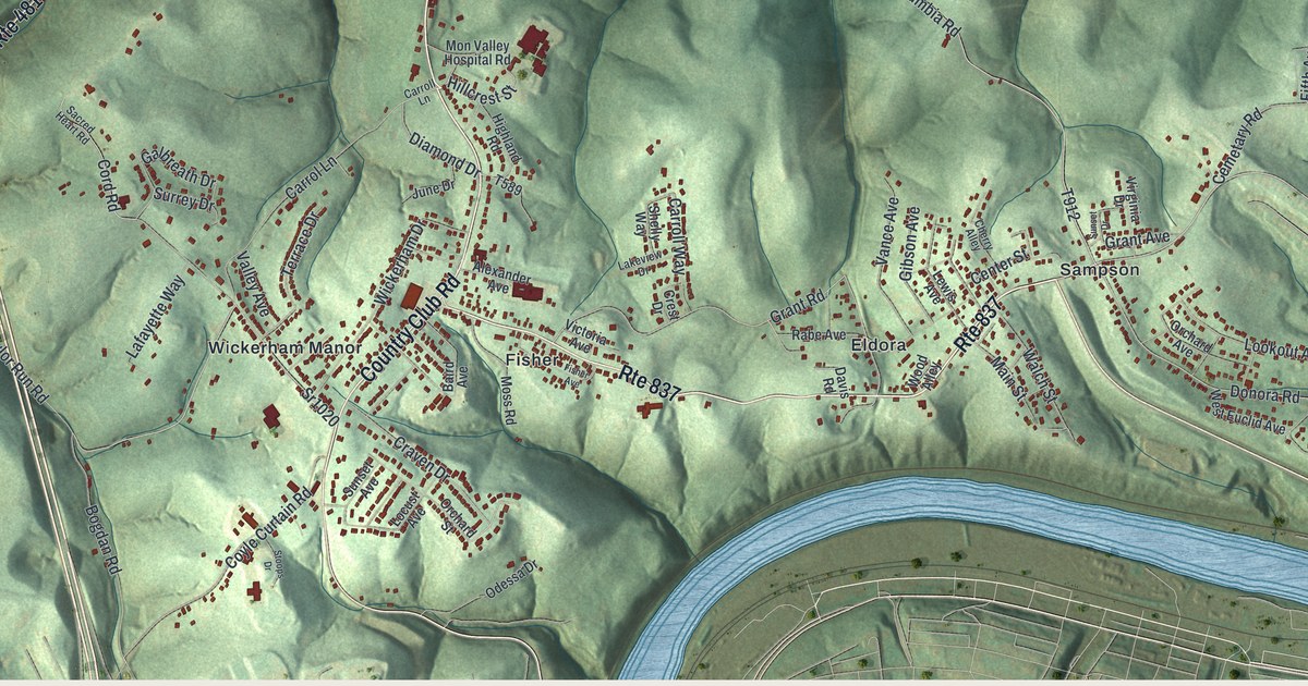 Map of Carroll, Washington County, Pennsylvania in 2026