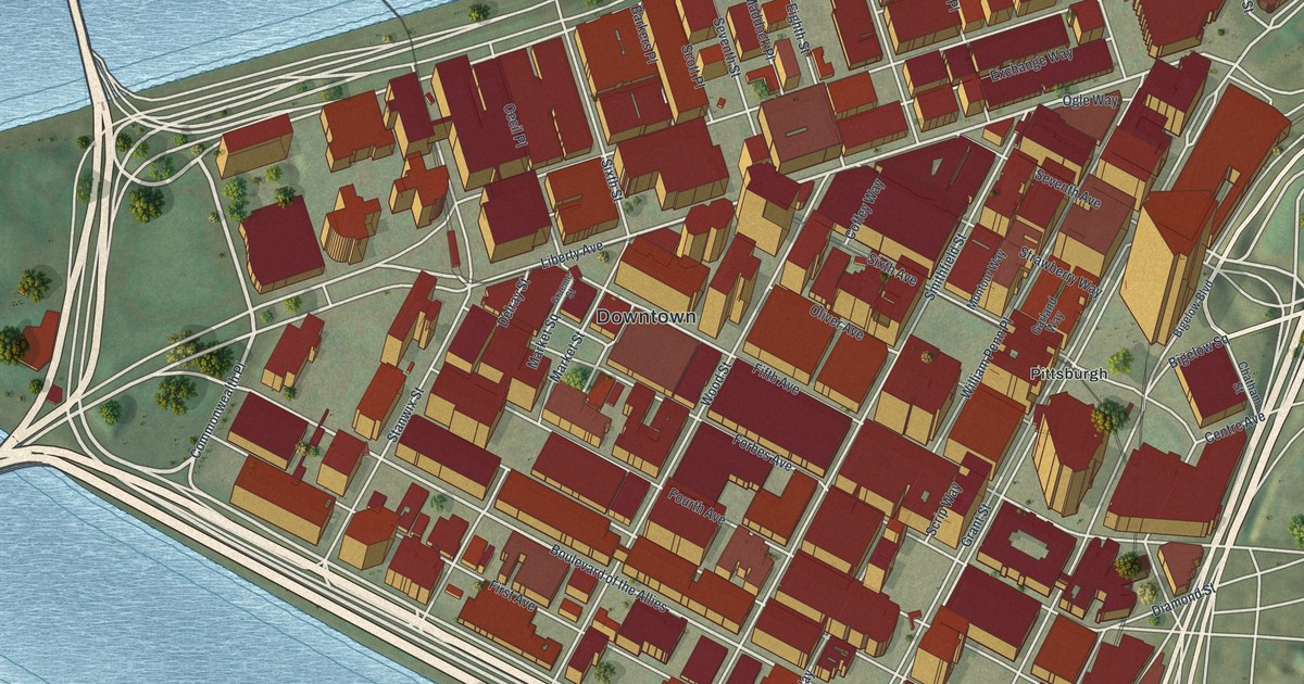Map of Central Business District, Pennsylvania in 2026