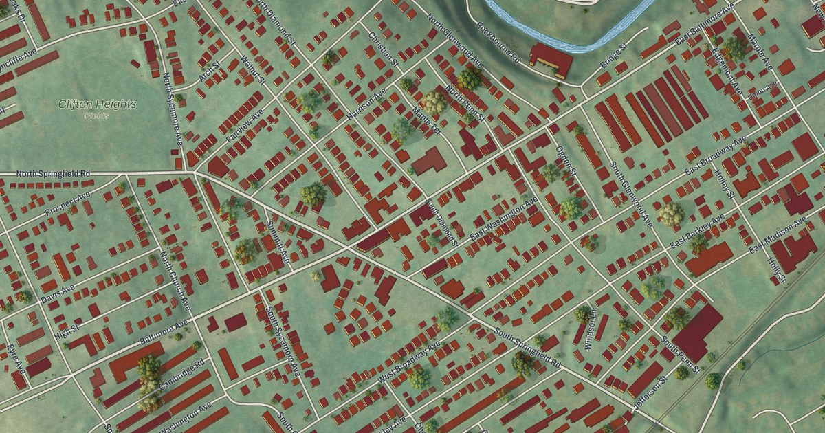 Map of Clifton Heights, Pennsylvania in 2026