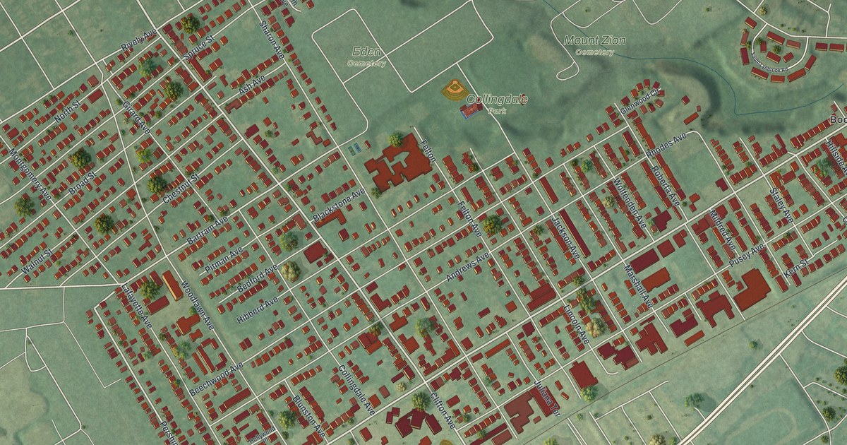 Map of Collingdale, Pennsylvania in 2026