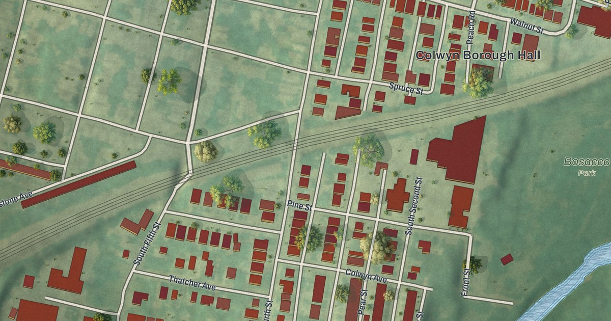 Map of Colwyn, Pennsylvania in 2026