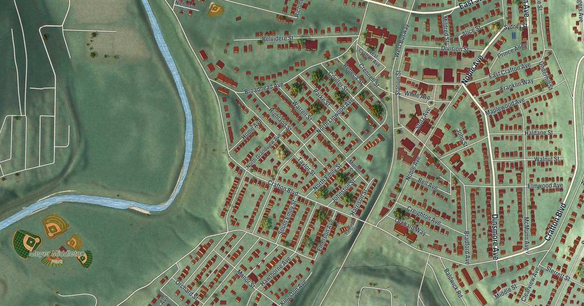 Map of Crafton, Pennsylvania in 2026