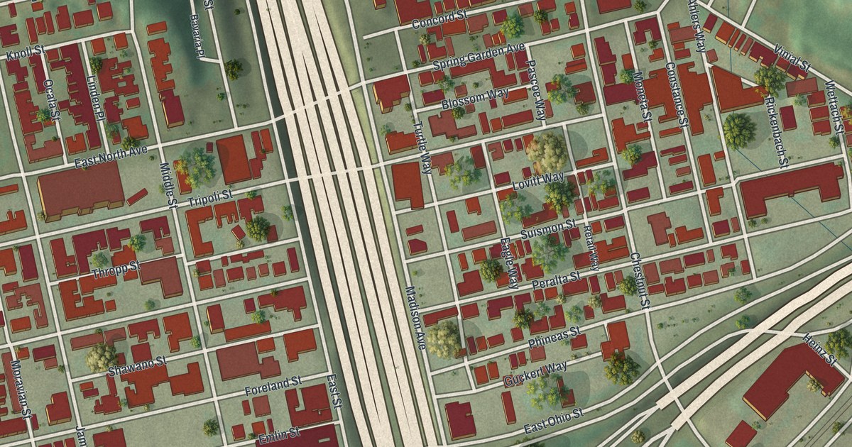 Map of East Allegheny, Pennsylvania in 2026