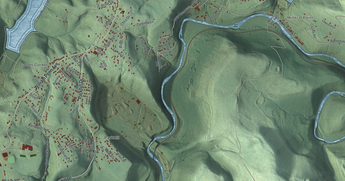 Map of East Taylor, Pennsylvania in 2026