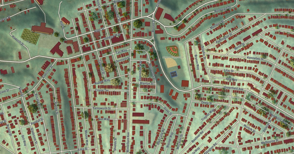 Map of Greenfield, Allegheny County, Pennsylvania in 2026
