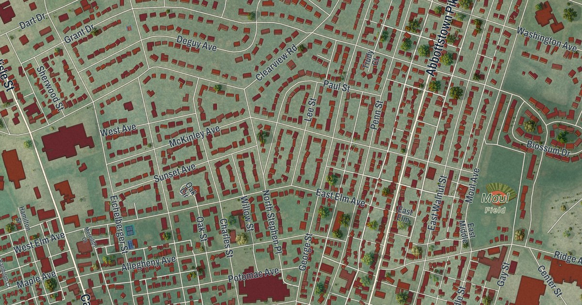 Map of Hanover, York County, Pennsylvania in 2026
