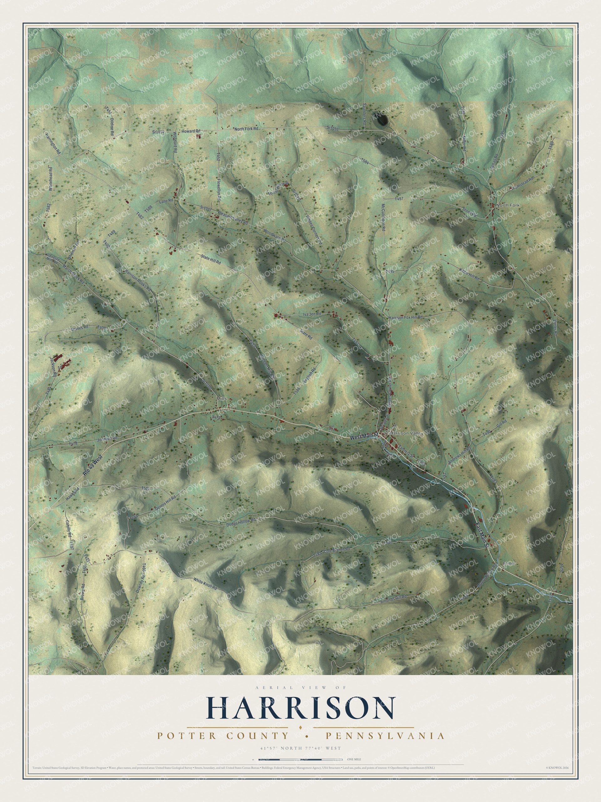 Watermarked full-map preview of Harrison, Pennsylvania
