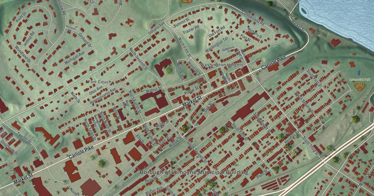 Map of Lemoyne, Pennsylvania in 2026