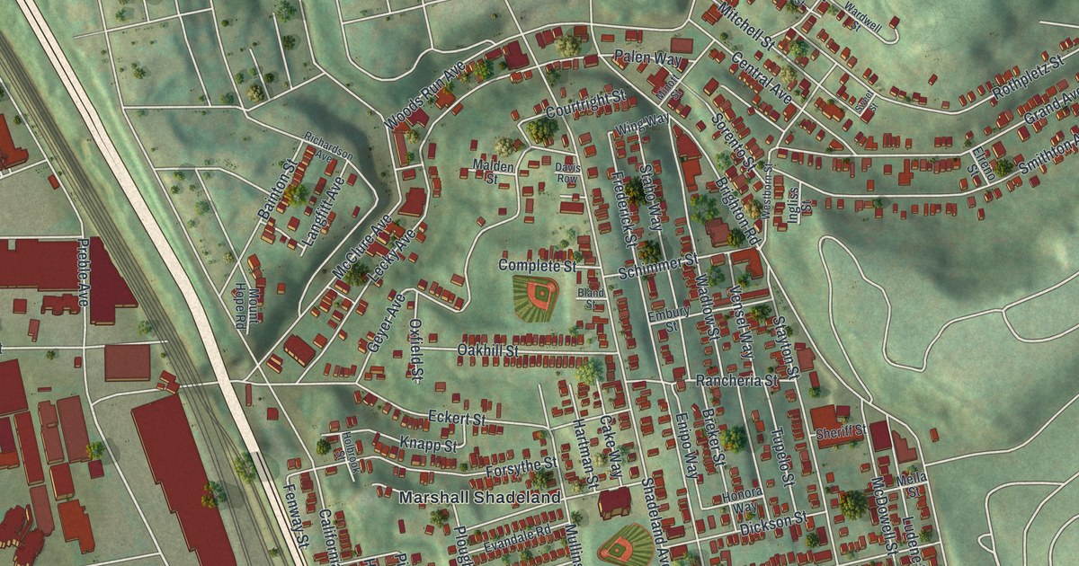 Map of Marshall-Shadeland, Pennsylvania in 2026