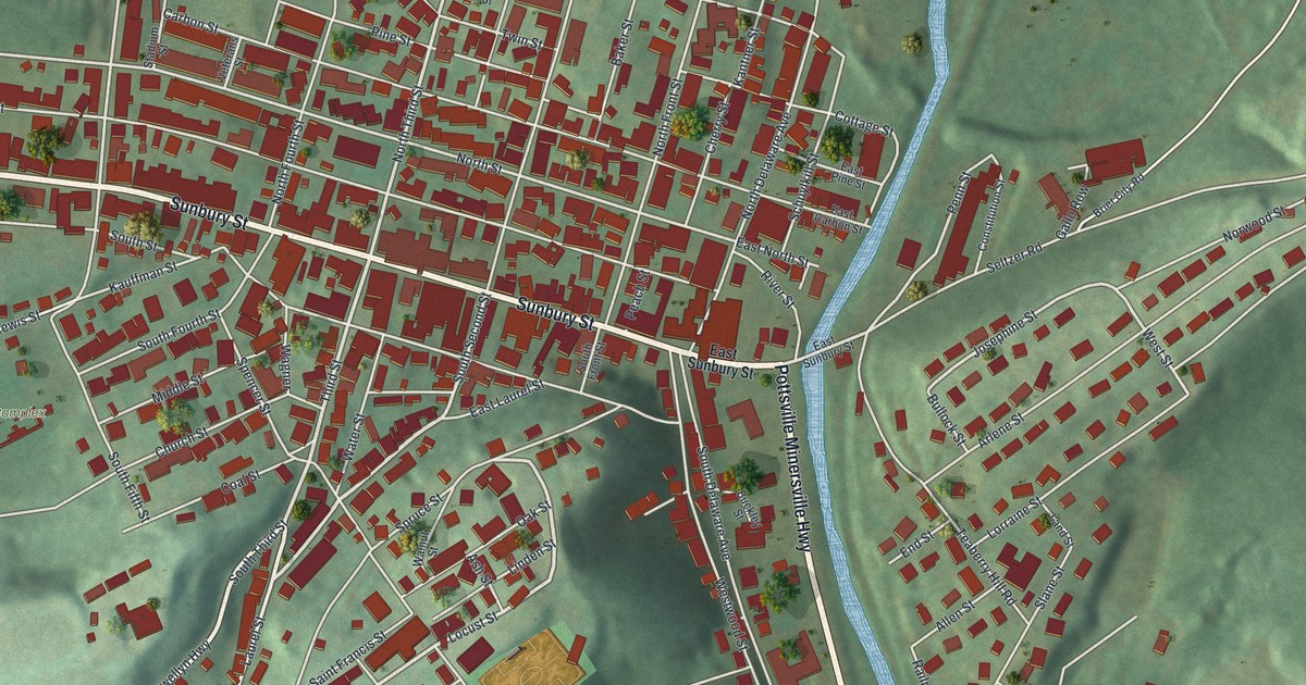 Map of Minersville, Pennsylvania in 2026