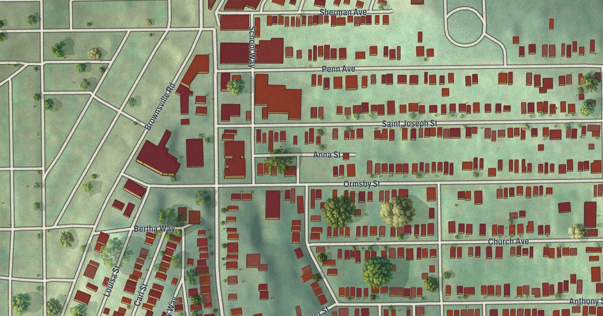 Map of Mount Oliver, Pennsylvania in 2026