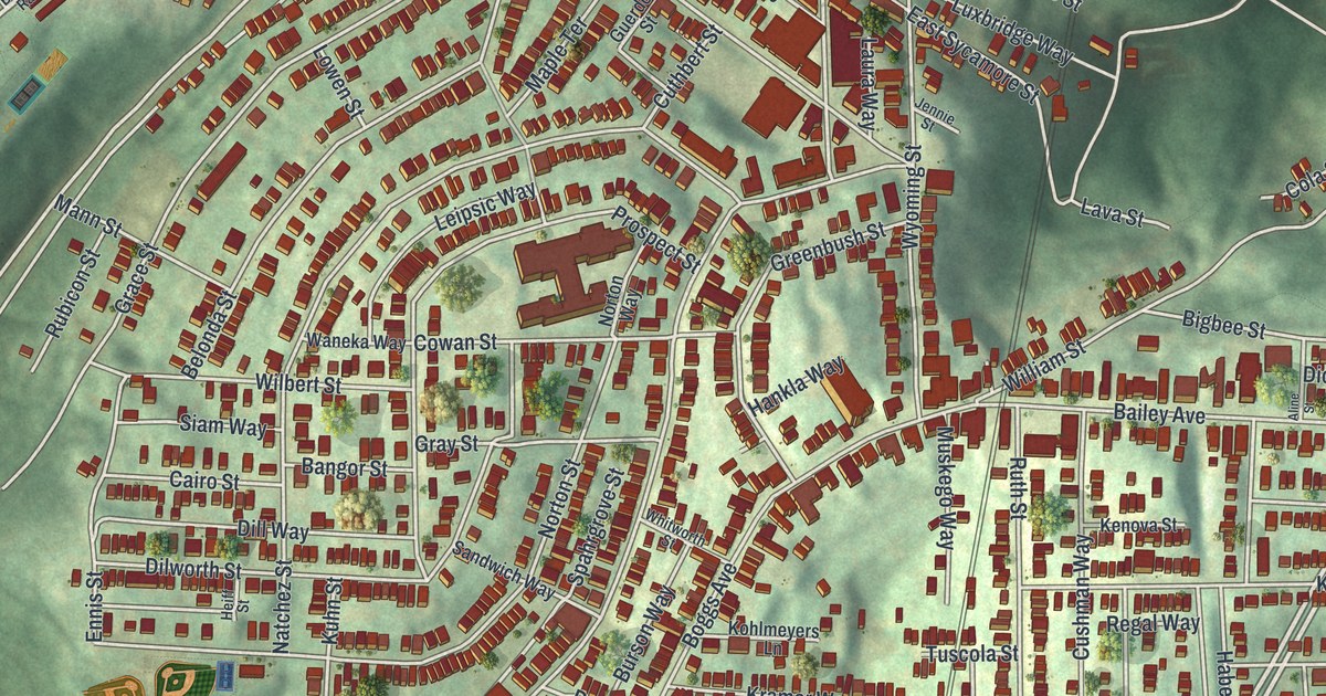 Map of Mount Washington, Pennsylvania in 2026