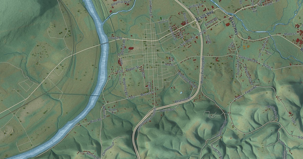 Map of Muncy Creek, Pennsylvania in 2026