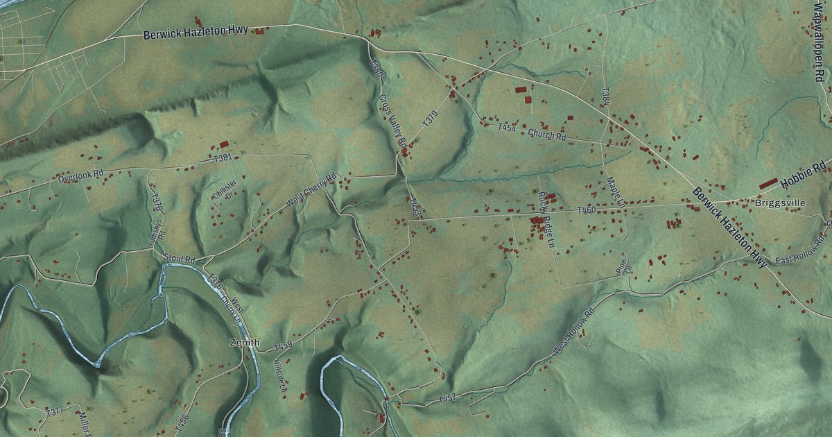 Map of Nescopeck Township, Pennsylvania in 2026