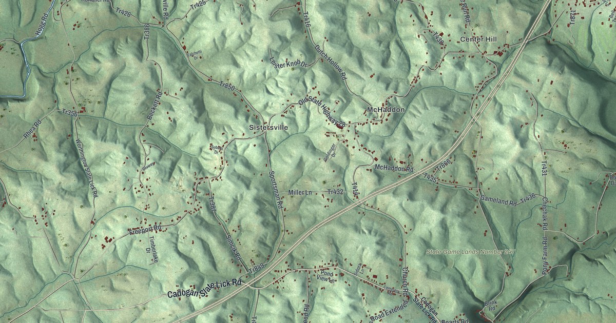 Map of North Buffalo, Pennsylvania in 2026